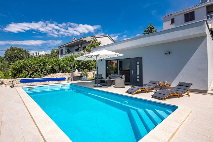 Ferienhaus für 4 Personen, mit Pool und Terrasse sowie Meerblick in Kvarner Bucht - 3