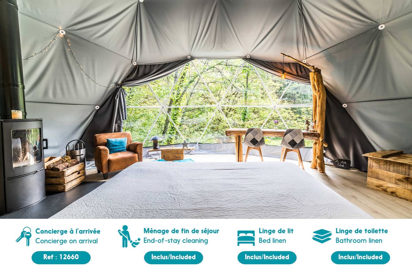 Bungalow für 2 Personen mit Garten in La Dornac, Périgord Noir