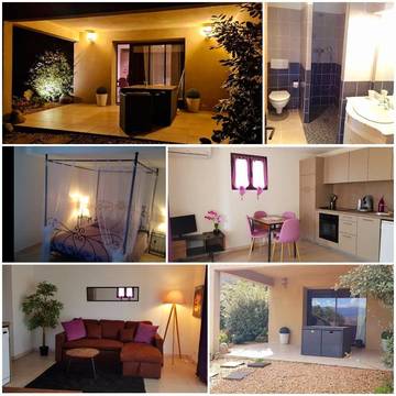 Gîte pour 2 personnes, avec vue et jardin à Sotta