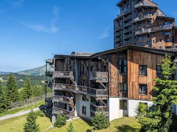 Camping für 6 Personen, mit Sauna und Balkon sowie Kinderpool, mit Haustier in Haute-Savoie