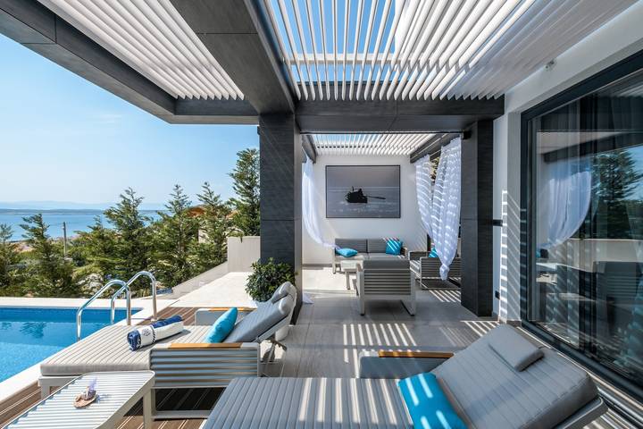 Ferienhaus für 8 Personen, mit Meerblick und Sauna sowie Garten in Crikvenica - 4