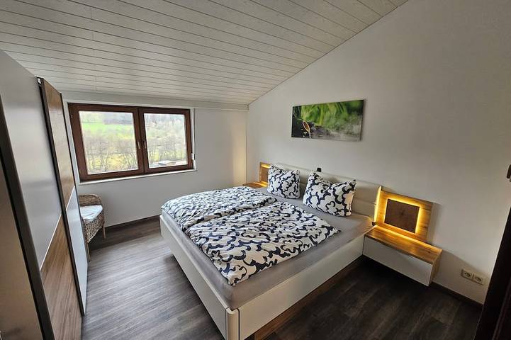 Appartement entier, Bel appartement de vacances en lisière de forêt avec trois chambres in Zell, Main-Odenwald