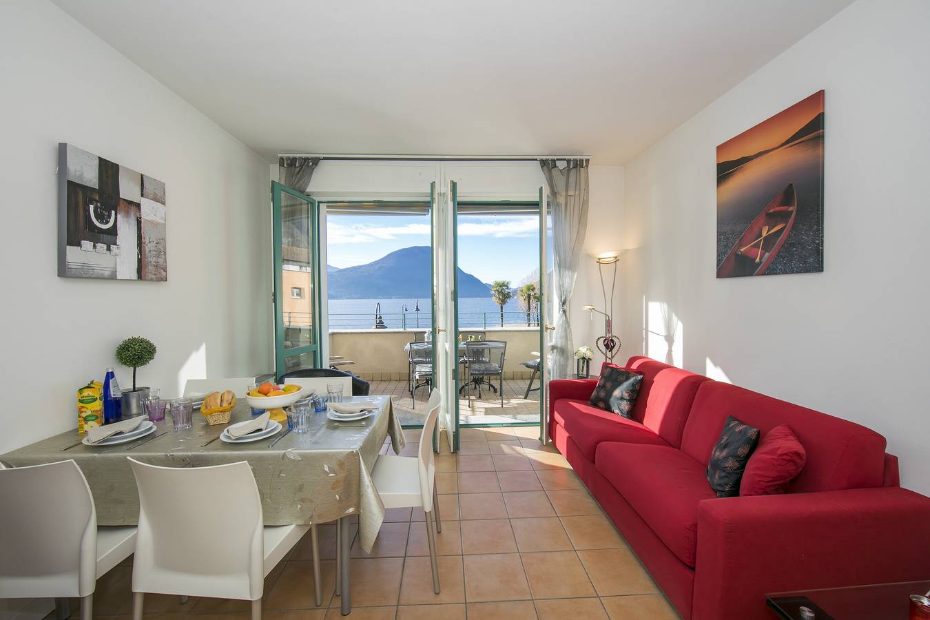 Ganze Wohnung, Ferienwohnung für 4 Personen mit Terrasse in Porlezza, Gemeinde Porlezza