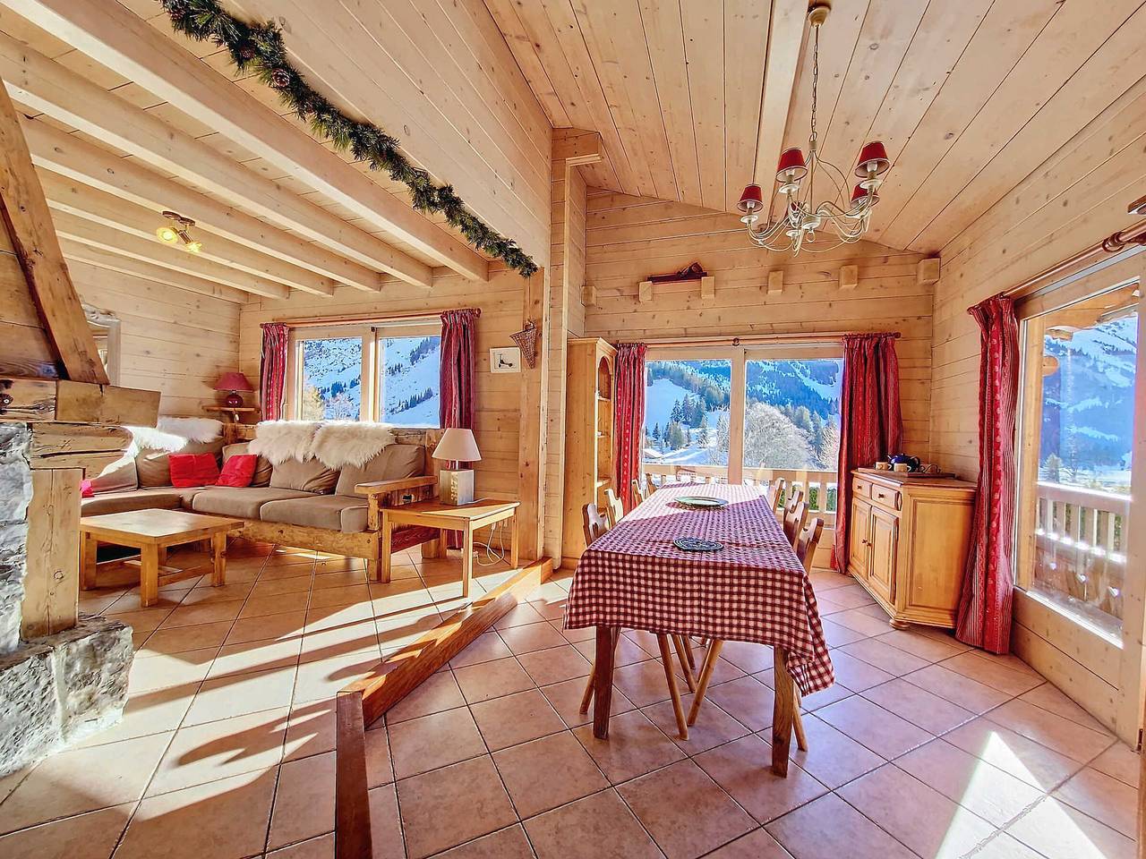 Cozy chalet in La Clusaz, 9 guests, parking in Lac des Confins, La Clusaz