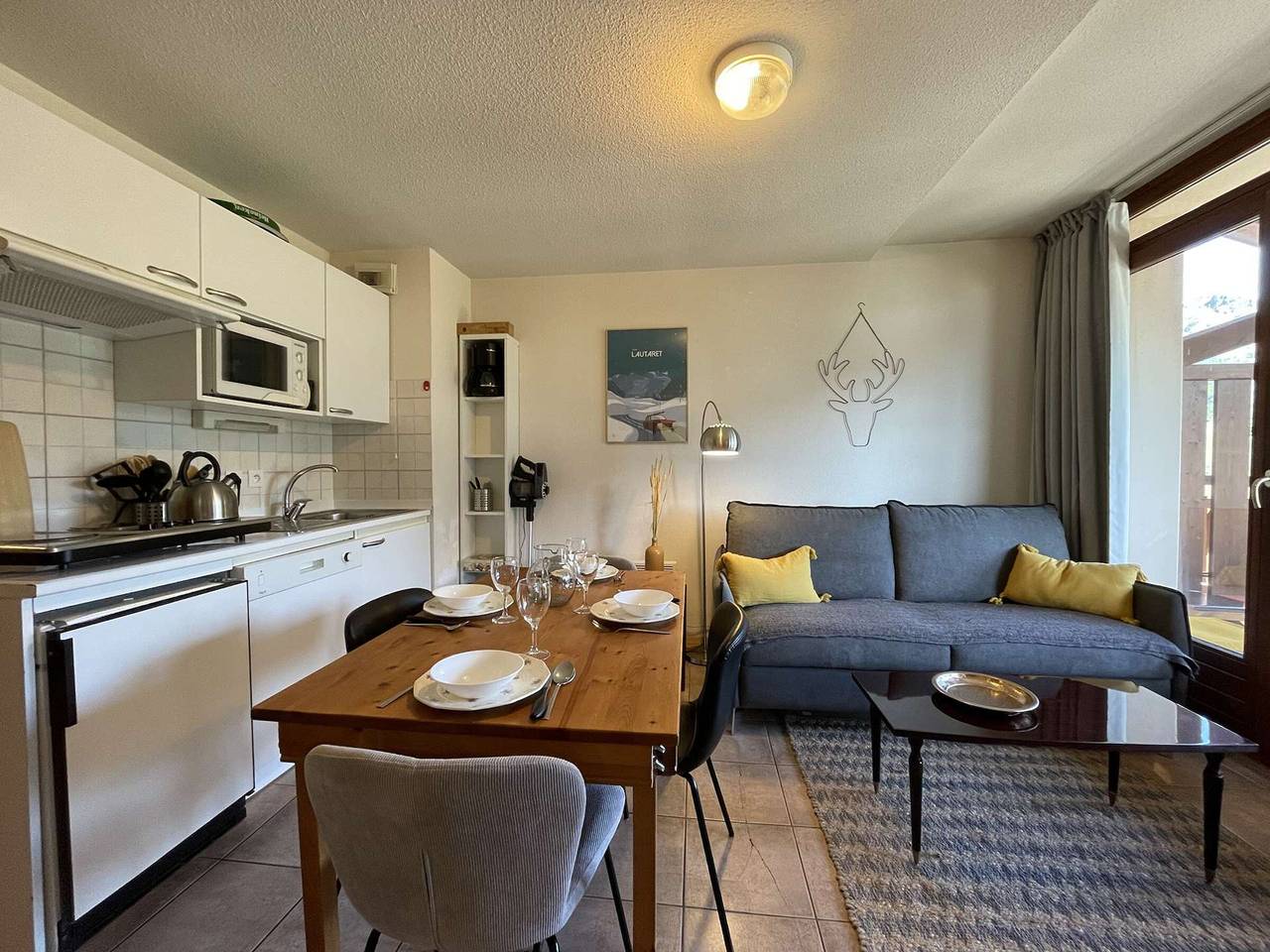 Appartement entier, Charmant 2P avec terrasse Sud, proche pistes - Montgenèvre in Montgenèvre, Région de Briançon