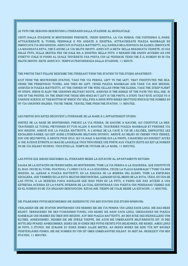 Gîte pour 2 personnes, avec terrasse dans Monterosso al Mare - 2