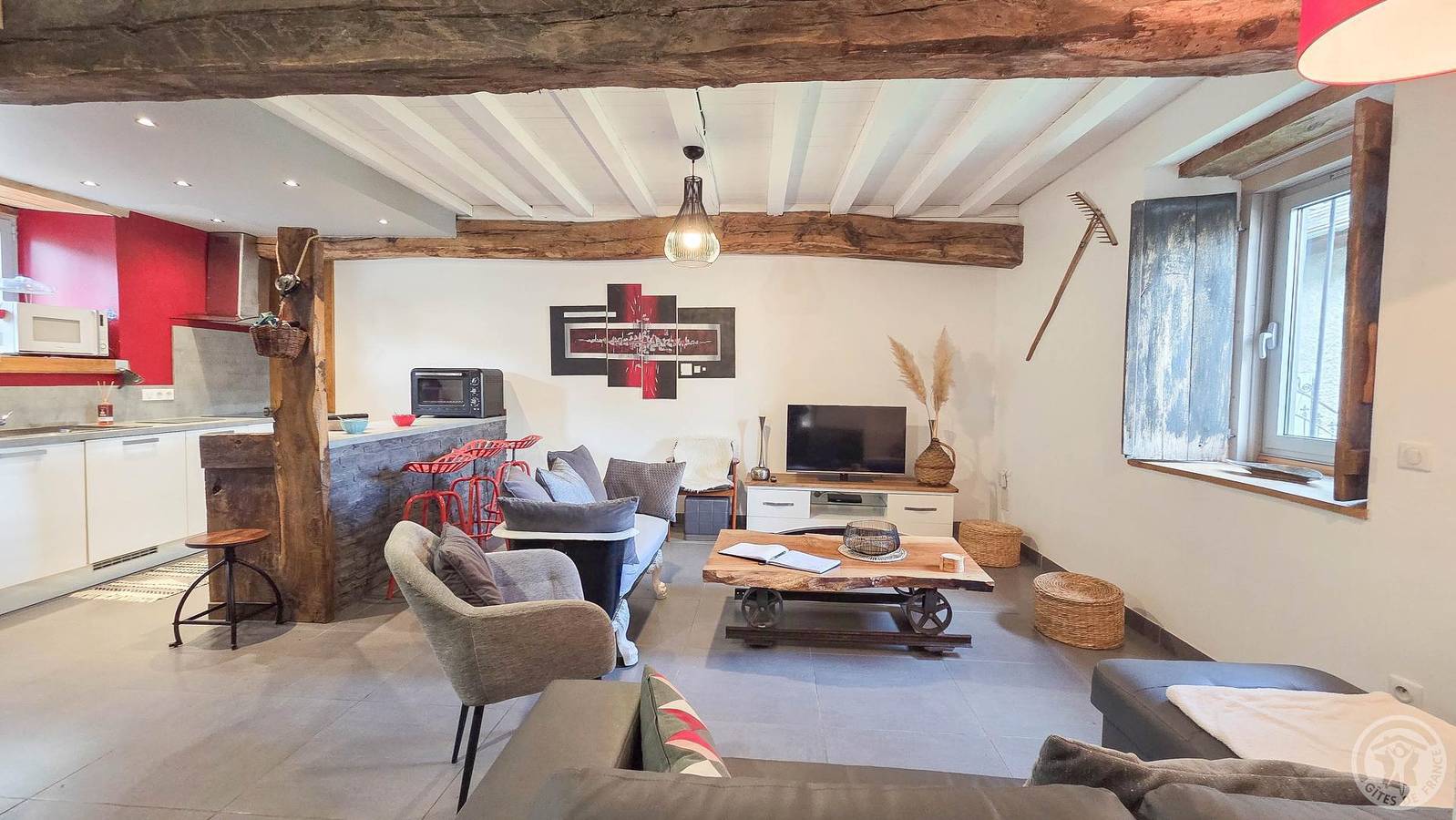 Casa de huéspedes para 8 personas con terraza in Sireix, Parque nacional de los Pirineos