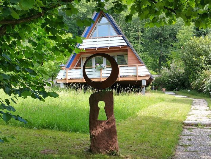 Ferienhaus für 4 Personen, mit Balkon und Terrasse sowie Garten und Ausblick in Leinsweiler