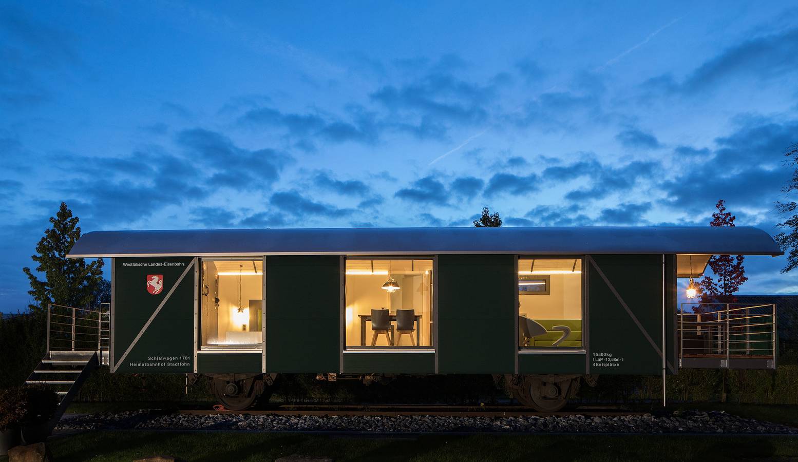 Ganze Ferienwohnung, Lokomotel-Waggon, Luxus Appartment im Eisenbahnwaggon in Stadtlohn, Münsterland