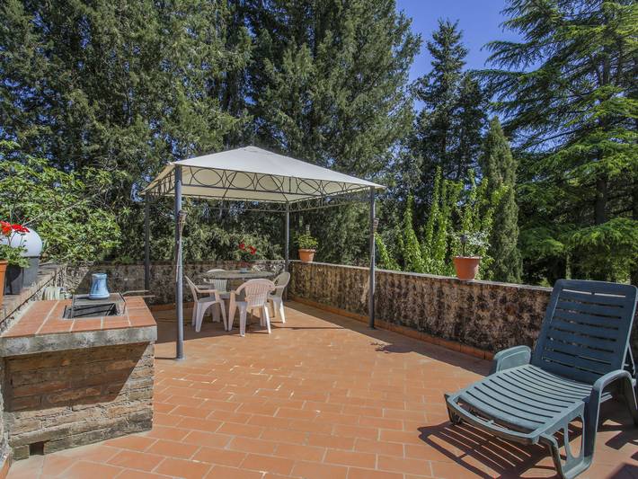 Location de vacances pour 23 personnes, avec vue ainsi que jardin et terrasse, animaux acceptés à Monteriggioni - 3