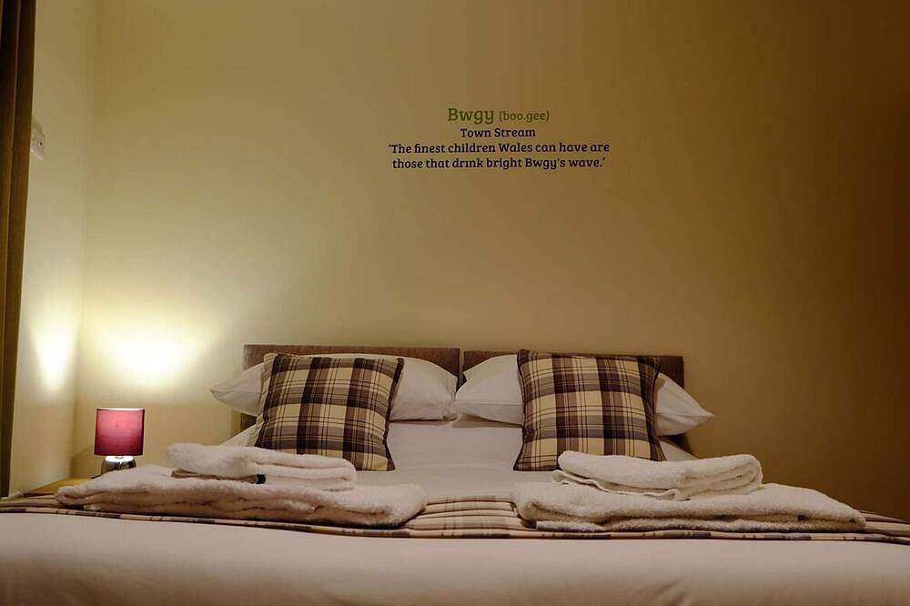 Ganze Wohnung, Apartment-Modern-Eigenes Badezimmer-Strassenblick-Old Drapers in Rhayader, Powys