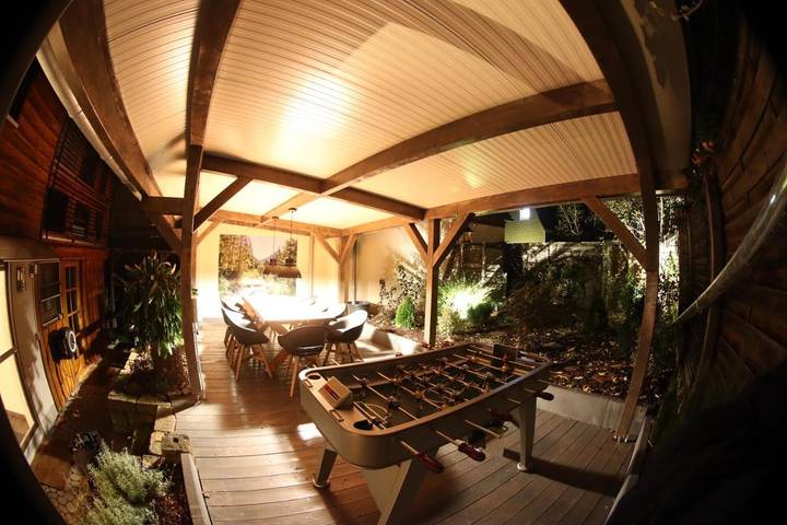 Ferienhaus für 10 Personen, mit Balkon und Terrasse sowie Garten und Sauna in Schlitz