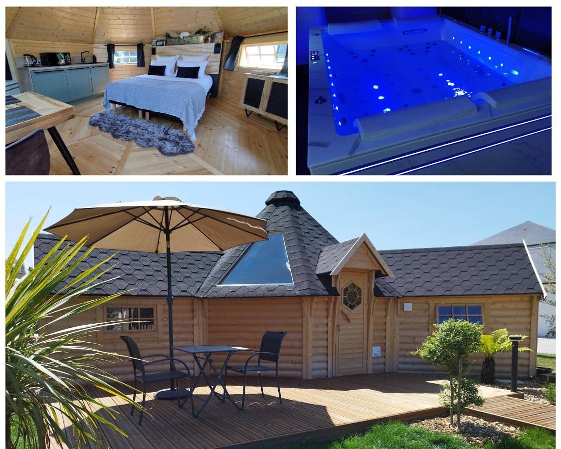 Cottage climatisé avec baignoire Spa 2 personnes in Avranches, Côte de la Déroute