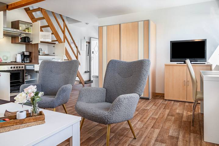 Appartement entier, Appartement de vacances 'Haus am Grün Apartment 1 "Sunrise"' – votre refuge en pleine nature in Herzberg am Harz, Harzvorland