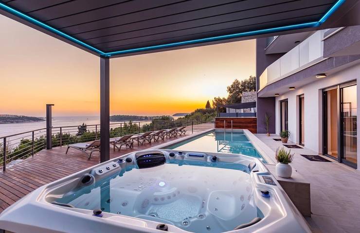 Ferienwohnung für 6 Personen, mit Ausblick und Terrasse sowie Pool - 1