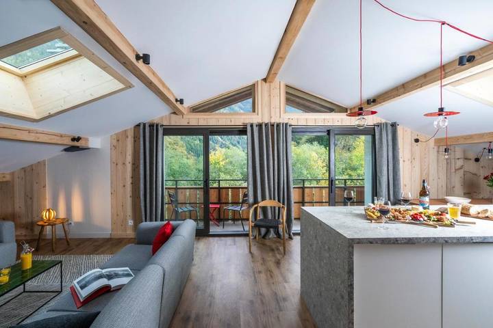 Appart’hôtel pour 2 personnes, avec vue et sauna ainsi que jardin et terrasse à Les Contamines-Montjoie - 2