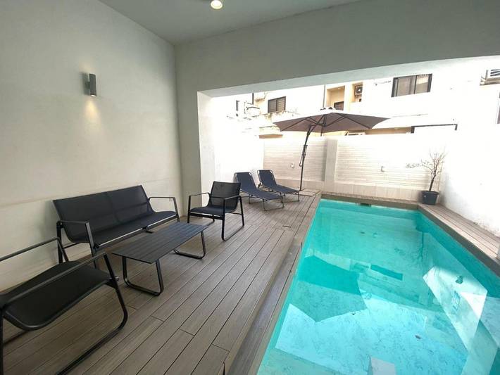 Appartement de vacances pour 6 personnes, avec piscine
