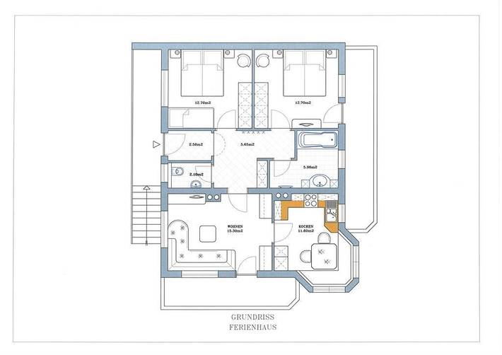 Ferienhaus/2 Schlafräume/Bad, Wc in Tuxer Alpen, Finkenberg