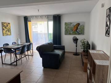 Gîte pour 4 personnes, avec vue et balcon à Cayenne