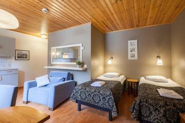 Maison d’hôte pour 2 personnes, avec piscine ainsi que sauna et terrasse, animaux acceptés dans Finlande méridionale