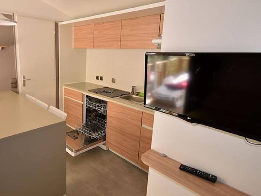 Camping Domaine de l'Ubaye - Mobilheim 2 personen - Mobilheim Comfort Preis für 2 Personen in Méolans-Revel, Barcelonnette und Umgebung