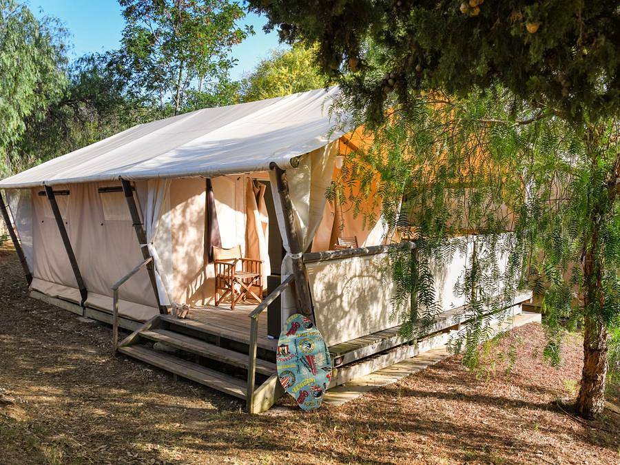 Camping Les Mimosas - Lodge 4 personen - Lodge Maasai in Cavalière, Le Lavandou