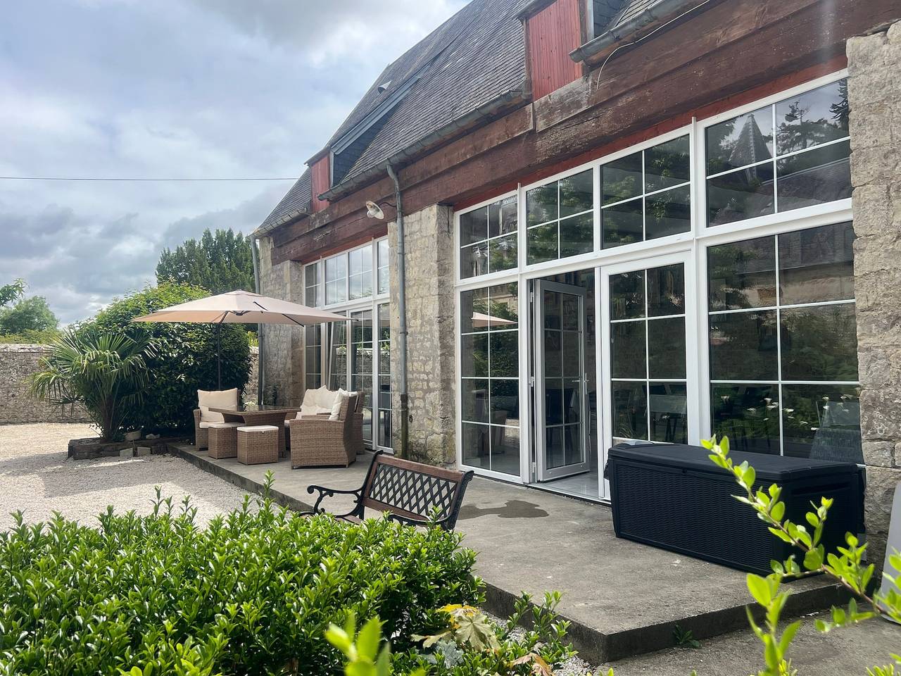 Appartement « Maison Lafosse » avec terrasse et jardin communs in Saint-Côme-du-Mont, Région de Saint-Lô