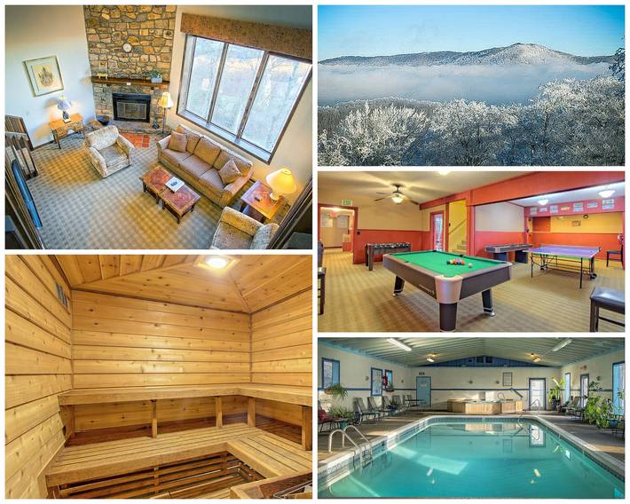 Vacation rental for 8 people, with balcony and sauna in Sugar Mountain