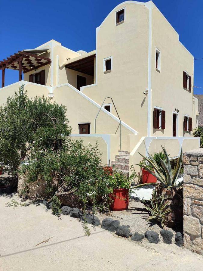 Vakantieappartement voor 4 personen, met tuin en uitzicht op Santorini