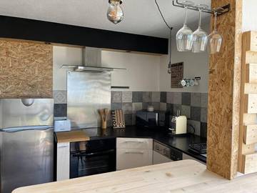 Gîte pour 2 personnes, avec terrasse et vue dans Plage Trestignel