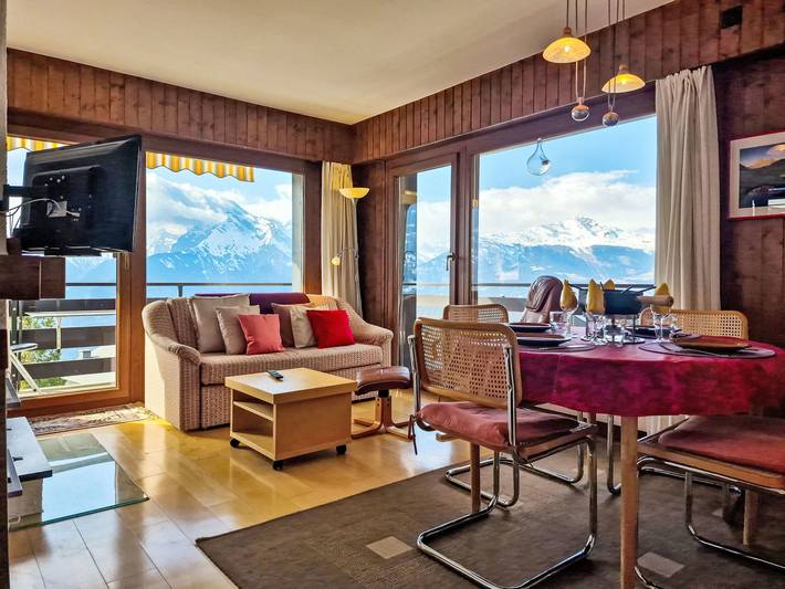 Gîte pour 4 personnes, avec balcon à Veysonnaz