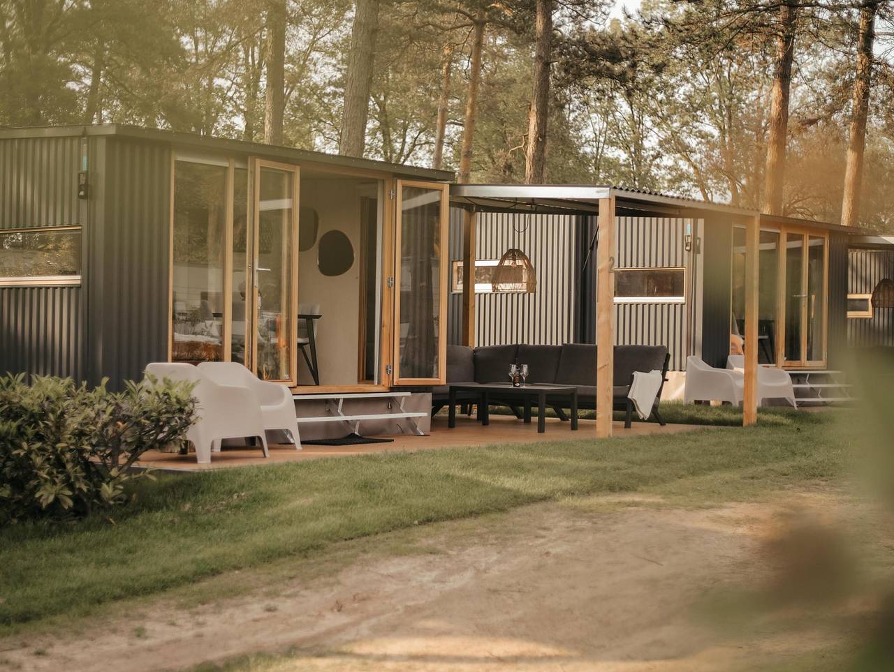 Comfortabel vijf persoons vakantiehuisje op vakantiepark de Achterste Hoef in Bladel in Bladel, Noord-Brabant