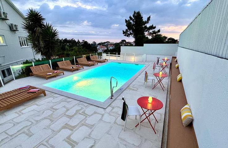 Chambre d’hôte pour 2 personnes, avec Terrasse ainsi que Jardin et Piscine à Ericeira