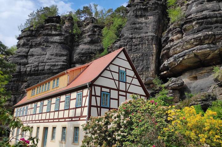 Ferienwohnung für 6 Personen, mit Terrasse und Garten in Rosenthal-Bielatal
