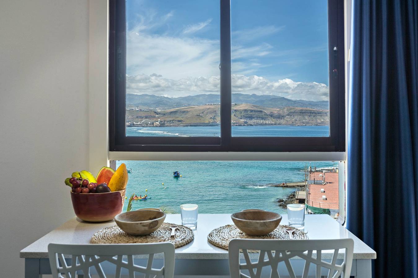 Geheel appartement, Vakantiehuis "Studio con vistas al mar 41" met Uitzicht op Zee, Wi-Fi & Terras in La Isleta, Las Palmas de Gran Canaria