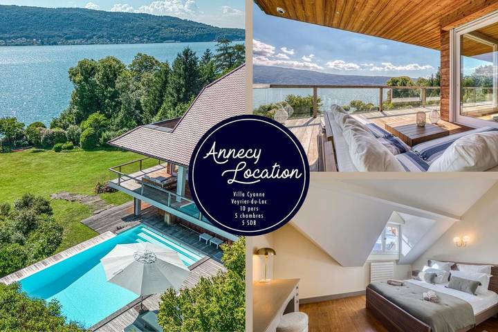 Chalet para 10 personas, con vistas al lago además de balcón y piscina - 1