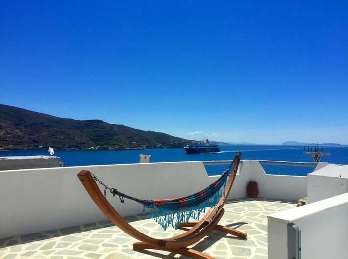 Maison de vacances pour 3 personnes, avec Balcon ainsi que Terrasse et Vue dans Amorgos
