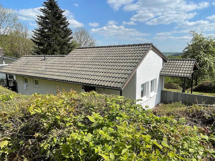 Ferienhaus für 6 Personen, mit Terrasse und Garten sowie Ausblick in Biersdorf am See