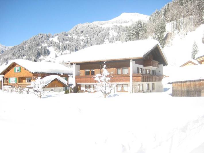 Gîte pour 3 personnes, avec balcon et jardin ainsi que sauna et vue à Schoppernau - 2