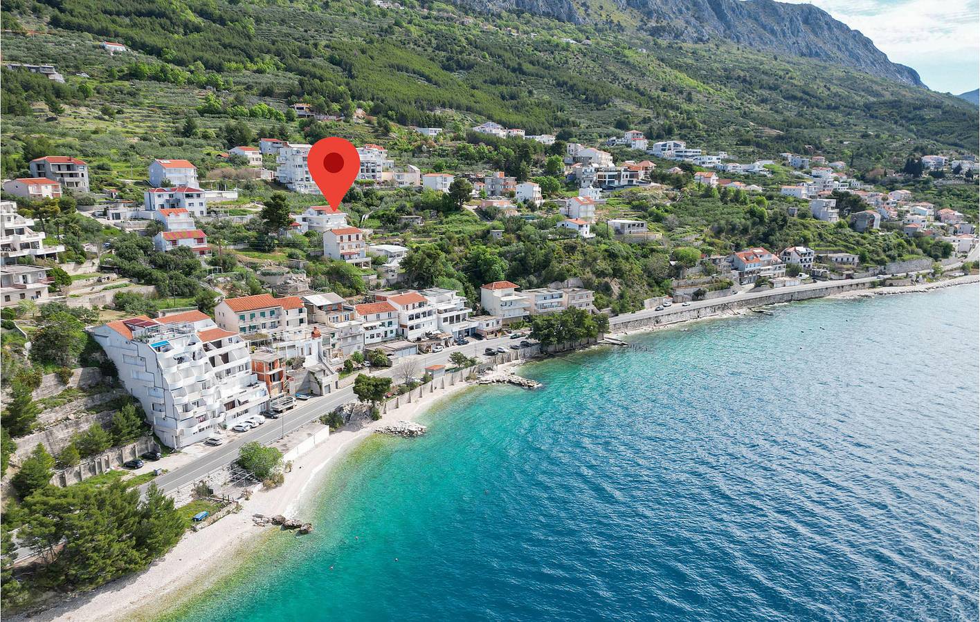Ganze Ferienwohnung, Charmantes Apartment mit Meerblick, Terrasse und WLAN, in Strandnähe in Jesenice, Split-Dalmatien