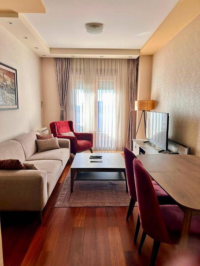 Apartament wakacyjny dla 4 osób, z Balkon i Taras oraz Widok w Podgorica
