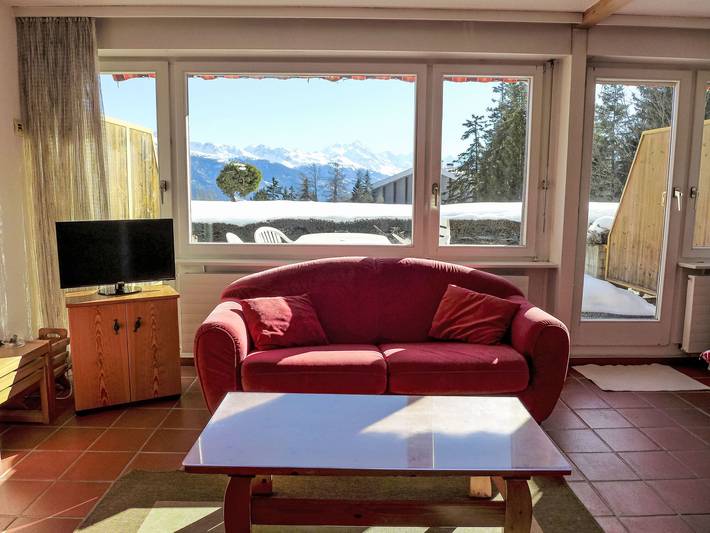 Appartement de vacances pour 3 personnes, avec terrasse, animaux acceptés à Crans-Montana