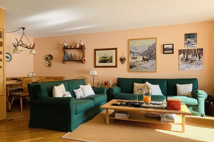 Hütte für 8 Personen, mit Balkon und Garten in St. Moritz