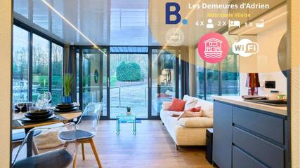 Bateau pour 4 personnes, avec terrasse ainsi que vue et vue sur le lac dans Hauts-de-France