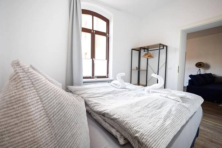 Appartement entier, ★Ko-Living Iv at the new theater | middle of the old town | Wifi | Up to 4 ★ in Halle, Saale-Unstrut