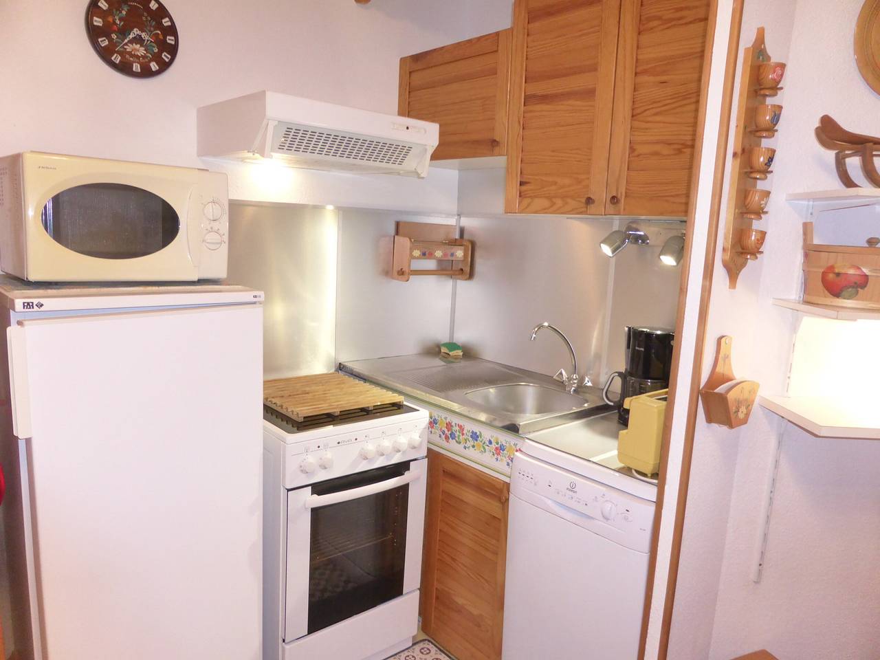Estudio entero, Estudio con cabina y rincón de descanso para 6 personas en los Hameaux du Lay, Les Contamines-Montjoie in Les Contamines-Montjoie, Pays du Mont-Blanc