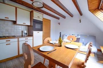 Gîte pour 3 personnes, avec vue et jardin, animaux acceptés à Lapoutroie