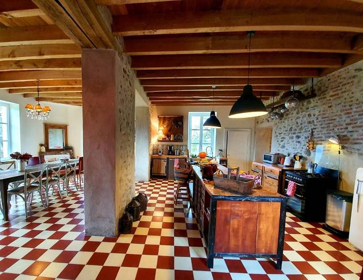 Maison de vacances pour 10 personnes, avec Terrasse ainsi que Jardin et Vue