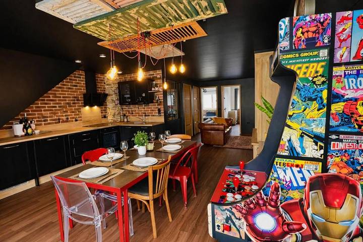 Gîte pour 6 personnes, avec terrasse et vue à Coutevroult