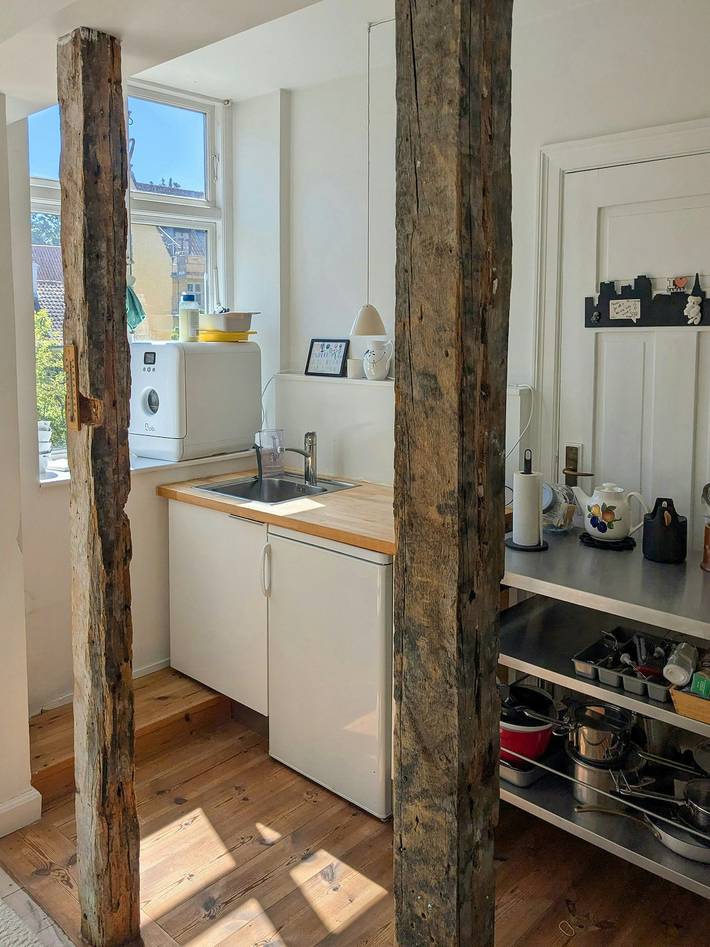 Apartamento entero, Apartamento histórico con jardín y balcón francés in Copenhagen Centro, Copenhague